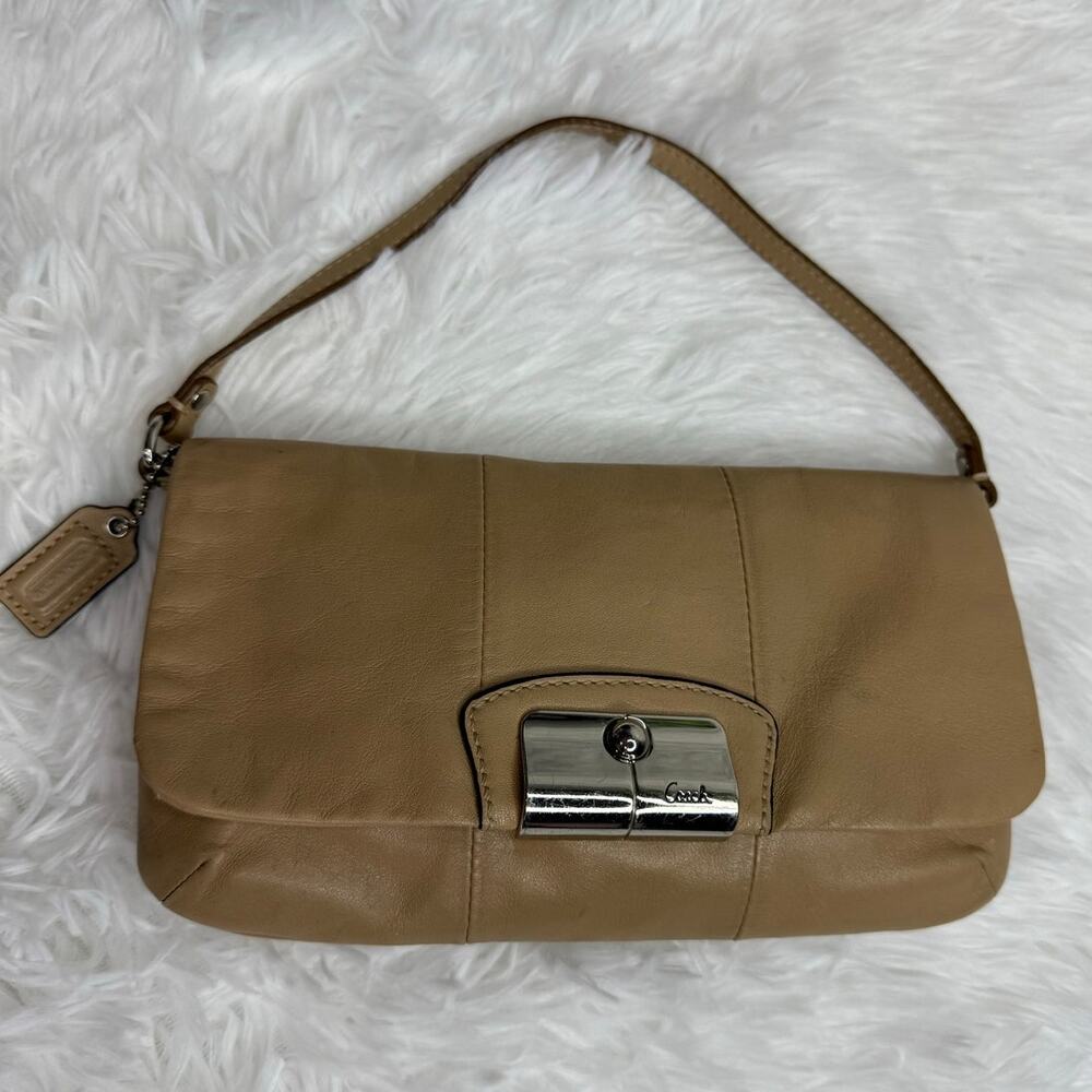COACH y2k Tan Kristin Mini Purse Wristlet